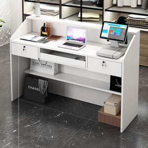 服装收银台小型简约柜台公司前台接待台新款美容美甲餐馆奶茶店吧