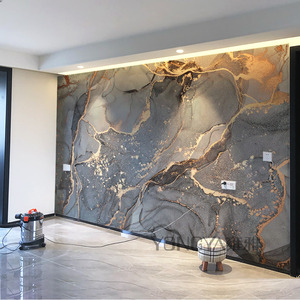 电视背景墙壁纸2022新款大理石壁布客厅装饰墙布北欧抽象墙纸壁画
