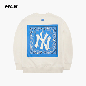 mlb官方 男女情侣腰果花卫衣印花套头衫运动宽松22春新款mti01