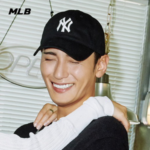 mlb官方 男女帽子情侣软顶棒球帽遮阳休闲鸭舌帽明星同款夏季cp66