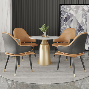 轻奢售楼处部接待洽谈桌椅组合4s展厅营销中心酒店休息区一桌四椅