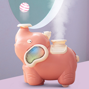 喷气小象悬浮球婴儿电动喷雾0-1-2岁宝宝男孩女孩大象吹气球会跑