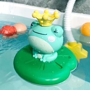 电动青蛙喷水小黄鸭戏水洗澡玩具婴儿花洒男女孩儿童宝宝游泳神器