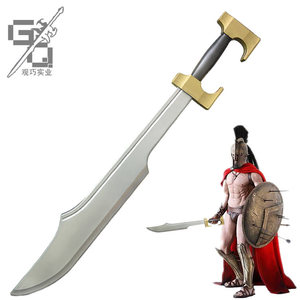 斯巴达300勇士刀 cosplay电影道具仿真武器模型 pu橡胶刀剑盾牌