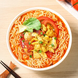 五谷道场西红柿鸡蛋方便面整箱袋装非油炸拉面网红正宗5连包泡面