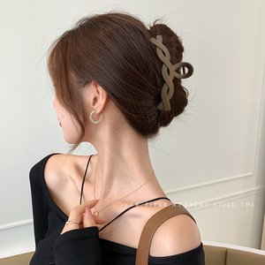 网红发卡大号抓夹夏季发夹女后脑勺盘头发抓韩国气质鲨鱼夹子头饰