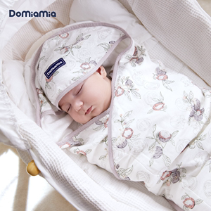 Domiamia龙年宝宝包被初生婴儿防惊跳新生儿春夏款襁褓抱被小被子