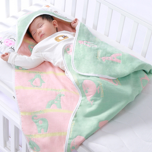 纱布新生婴儿抱产被生包初被襁内褓纯棉房宝宝包巾裹朵媗恋布冬季