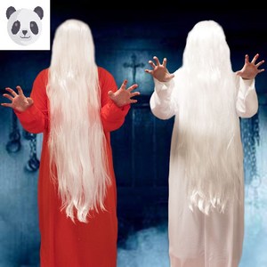 圣诞节恐怖贞子服装吓人笔仙白衣鬼服红衣女鬼衣服扮鬼长假发道具