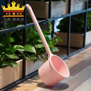 舀水勺塑料水漂长柄勺子创意浇花厨房家用长把加厚水瓢勺大号加长