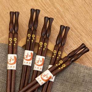 实木和风筷子 上档次防滑5-10双家用高颜值日式餐厅 防霉一人一筷