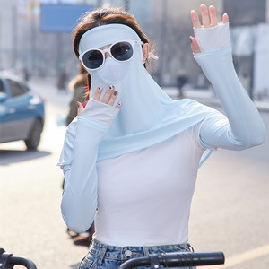 sexm01淘宝夏季钓鱼防晒头套蒙面罩摩托车头盔内胆帽子骑行护脸基尼