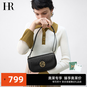 赫莲娜官方奥莱】时尚印花链条小方包百搭休闲女包斜挎小包包hr箱包