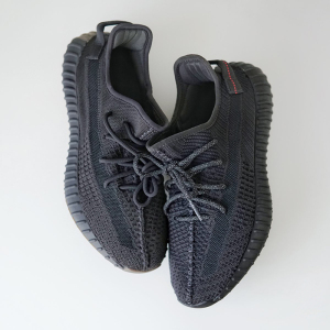 yezi yeezy黑生胶黑满天星椰子鞋男350正品官网过毒正版男鞋夏季