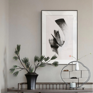 新中式禅意装饰画软装抽象挂画客厅书房悬挂沙发背景墙别墅玄关画