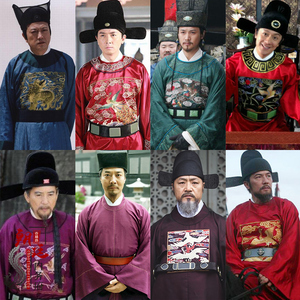影视装宋朝明朝男大臣服县令古装知府巡抚古代官员大臣补服演出服