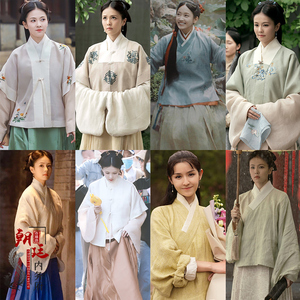 影视玉楼春金晨林少春白鹿同款古装明朝女士小姐装改良汉服马面裙