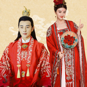 神话女人坊淘宝古装结婚喜服大唐荣耀同款婚服景甜罗晋唐朝襦裙嫁衣