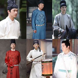 影视古装唐朝男士服装大臣服圆领袍龙袍长袍骑马侠客公子演出服