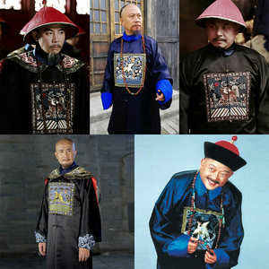 影视古装清朝大臣服男古装县令古装僵尸服清朝武将文官古装演出服