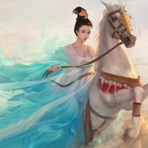 2088好玩淘宝幼儿童古装女童汉服女孩少儿小孩唐朝古代杨贵妃杨玉环