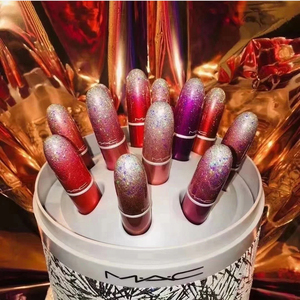 现货mac魅可2020圣诞限量12支迷你口红套装热门色mocha dubonnet