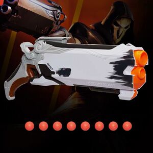 暴雪发射器软弹软蛋黑白nerf热火竞争者系列守望先锋死神霰弹发射