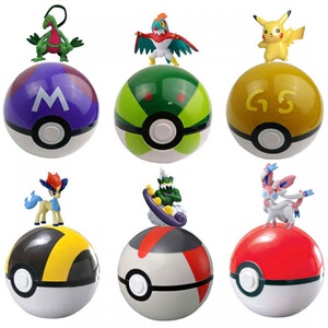 神奇宝贝球宠物球大号小号精灵球神奇宝贝精灵宝贝改良版卡片玩具