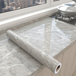 厨房台面保护膜灶台防油贴纸防水自粘防烫耐高温加厚仿大理石贴膜