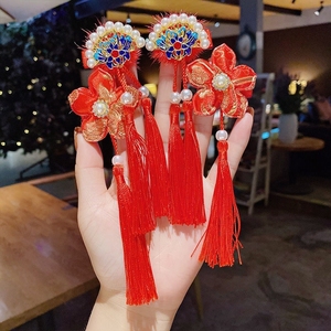 扎头头绳2021年新款红色头绳高级感本命年过年好看的老虎发饰发带