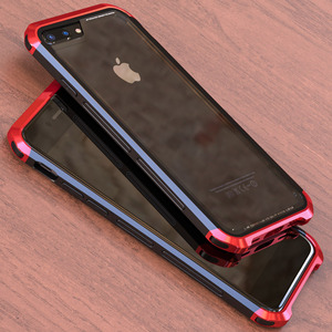 iphone7plus手机壳钢化玻璃后盖7p保护套全包苹果7防摔金属边框壳