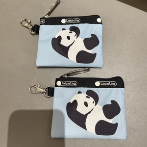 潮多功能迷你卡包女小方包校园便携收纳包口袋小包包钥匙包熊猫包