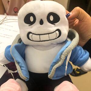 乐高传说之下蓝sans毛绒玩具undertale公仔动漫骷髅人偶手办玩偶