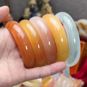 新疆纯天然金丝玉手镯 金沙 冰翠 宝石光手镯直播间选款