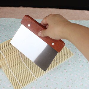 肠粉刮板不锈钢切面刀厨房烘培工具刮刀抹蛋糕面点切板 奶油刮刀