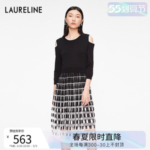 00洛瑞琳旗舰店天猫laureline/洛瑞琳热销年冬季新款女装不对称露肩