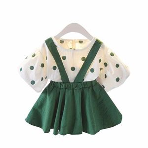 巴拉巴柆清货2024新款女童夏装两件套装0-1-2-3-4岁韩版女宝宝背
