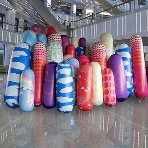 大型充气不倒翁气柱立柱网红pvc不倒翁彩蛋户外闭气卡通气模