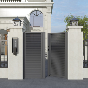 铁艺庭院大门别墅大门户外单双开不锈钢乡村围墙院子大门定制