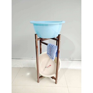 脸盆架支架现代多功能老式家用落地洗脸盆架子多层置物架铁艺花架