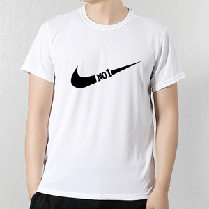 耐克百纯棉短袖t恤男士夏季2021新款潮牌ins宽松跑步运动上衣服装