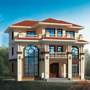 cs3101新农村豪华大气别墅乡下自建房图纸三层楼房设计图样图效果