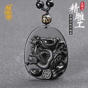 吉祥物男女挂件开光祥安阁鸡蛇拱禄吊坠属蛇2021年旺运生肖佩戴款