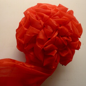 表彰退伍胸前大小红花 胸花 光荣花婚车装饰红绸布花跳舞红绣球