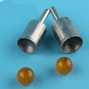 桃核修圆器耐磨窝珠器工具加工圆形圆珠粗砂磨圆圆头玉石珍珠手动