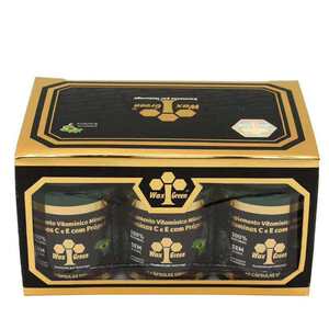 巴西绿蜂胶原装进口正品代购wax green唯绿61号蜂胶软胶囊6瓶