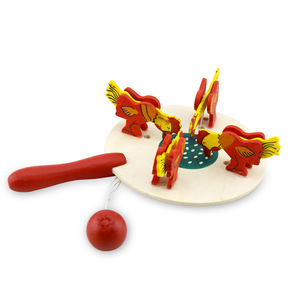 家直销 精美木质儿童玩具 婴幼儿早教玩具 小鸡吃米 儿童玩具s19