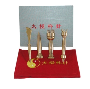 太极杵针纯铜 中医铜太极杵针4支装 铜按摩针 按摩棒刮痧刀按摩器