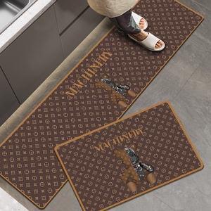 暴力熊厨房地垫防滑防油可擦免洗棕色耐脏吸水脚垫家用硅藻泥垫子