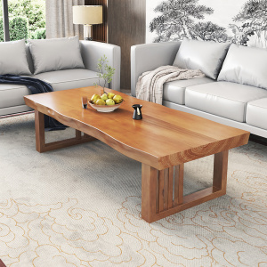 新中式实木茶几客厅家用原木大板沙发电视柜组合木质简约榻榻米桌